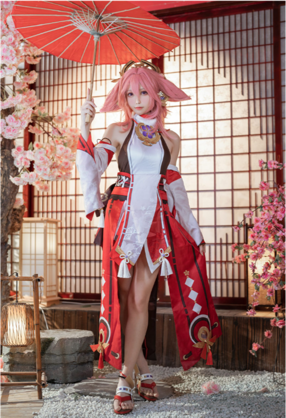 樱岛嗷 八重神子cos 最新cosplay写真分享