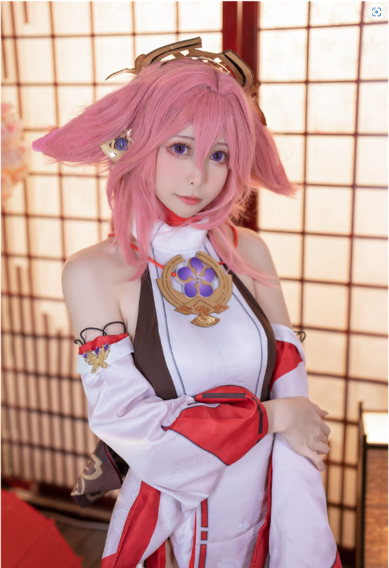 樱岛嗷 八重神子cos 最新cosplay写真分享